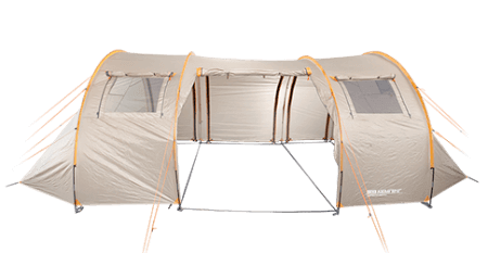 вместительная кемпинговая палатка Кемпинг Caravan 8