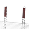 Двойная хромированная решетка с двумя деревянными ручками BQ-75 - фото 7